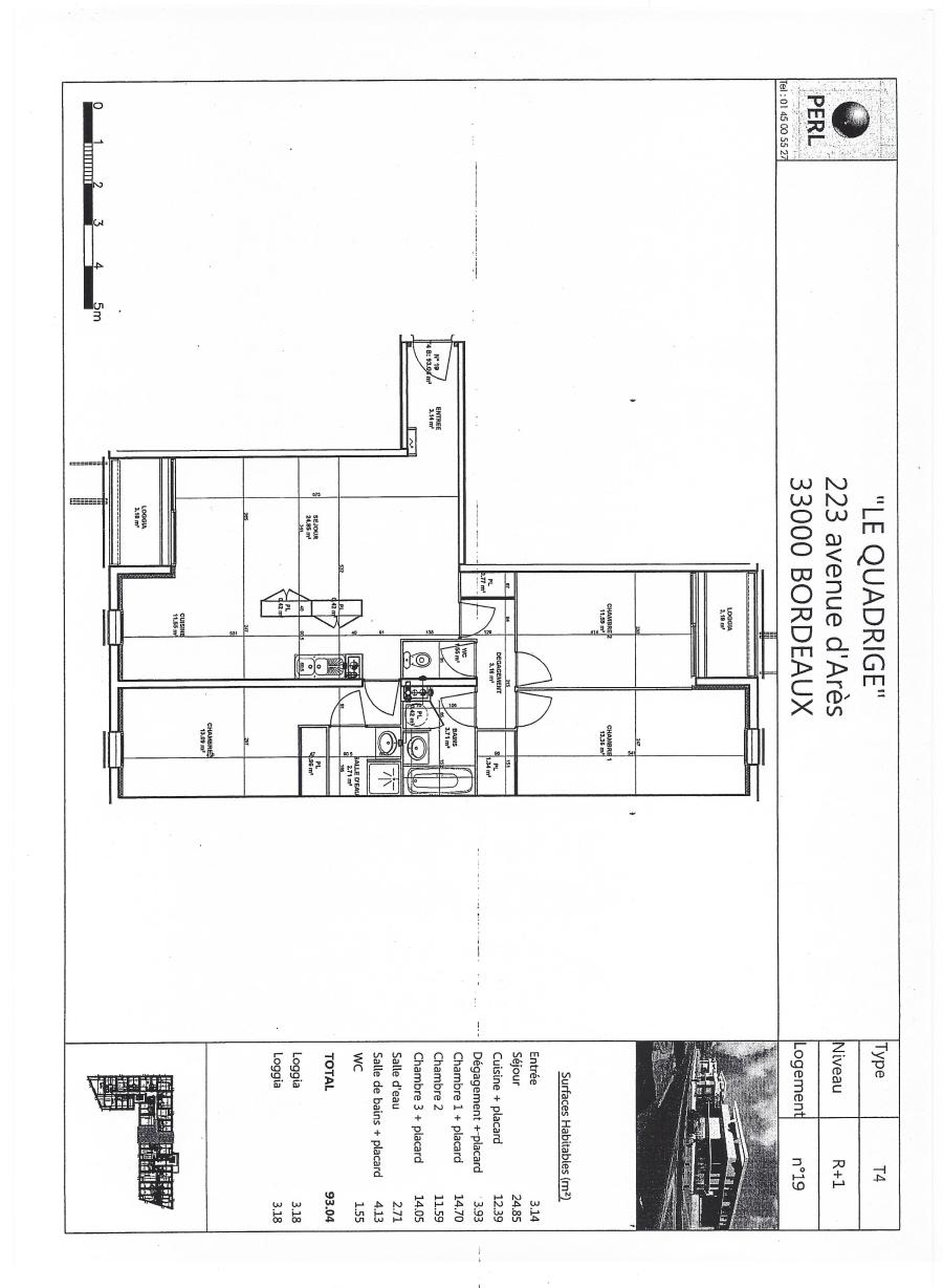 
																																							4 pièces - 
																																						1er étage - 93m² - 1 192,19 € - Photo #6