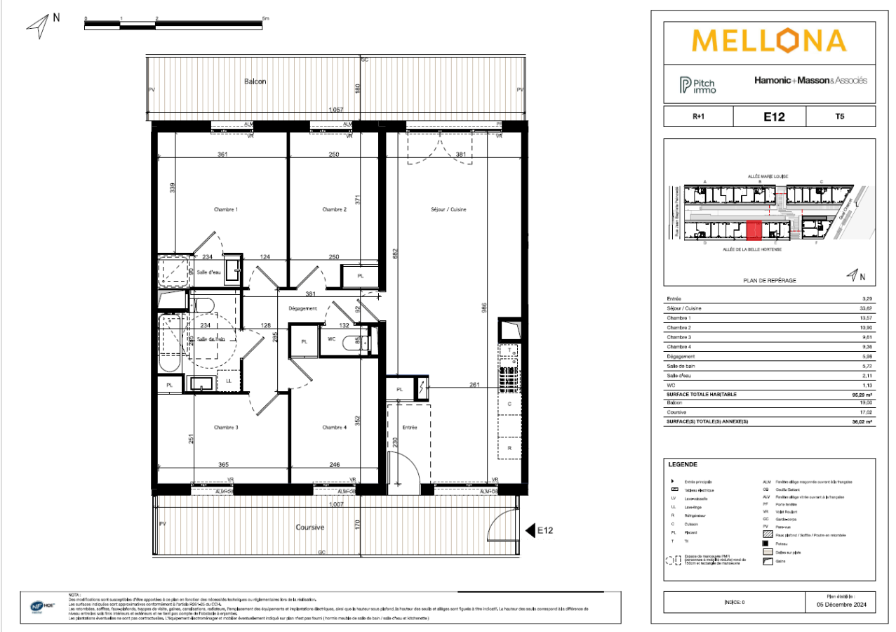 
																																							5 pièces - 
																																						1er étage - 95m² - 1 225,97 € - Photo #1
