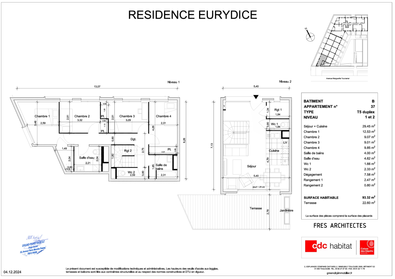 5 pièces - 1er étage - 93m² photo 2