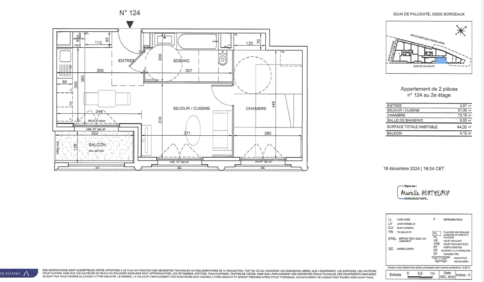 2 pièces - 2ème étage - 44m² - 757,72 € - Photo #6