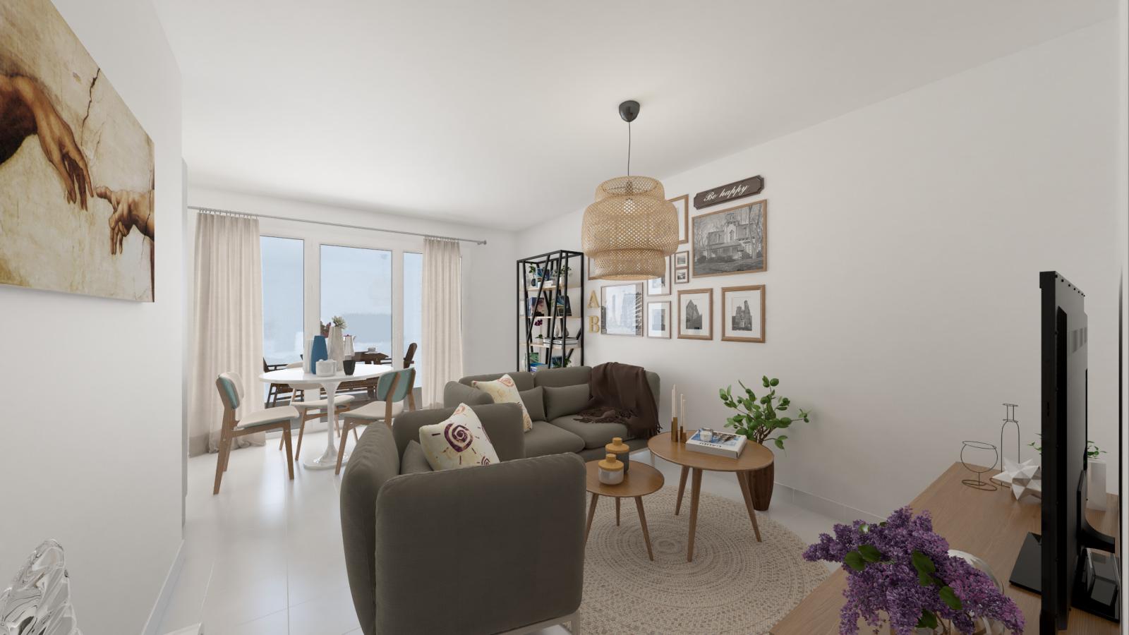 
																			3 pièces - 
																		RDC - 63m² - 798,85 € - Photo #1