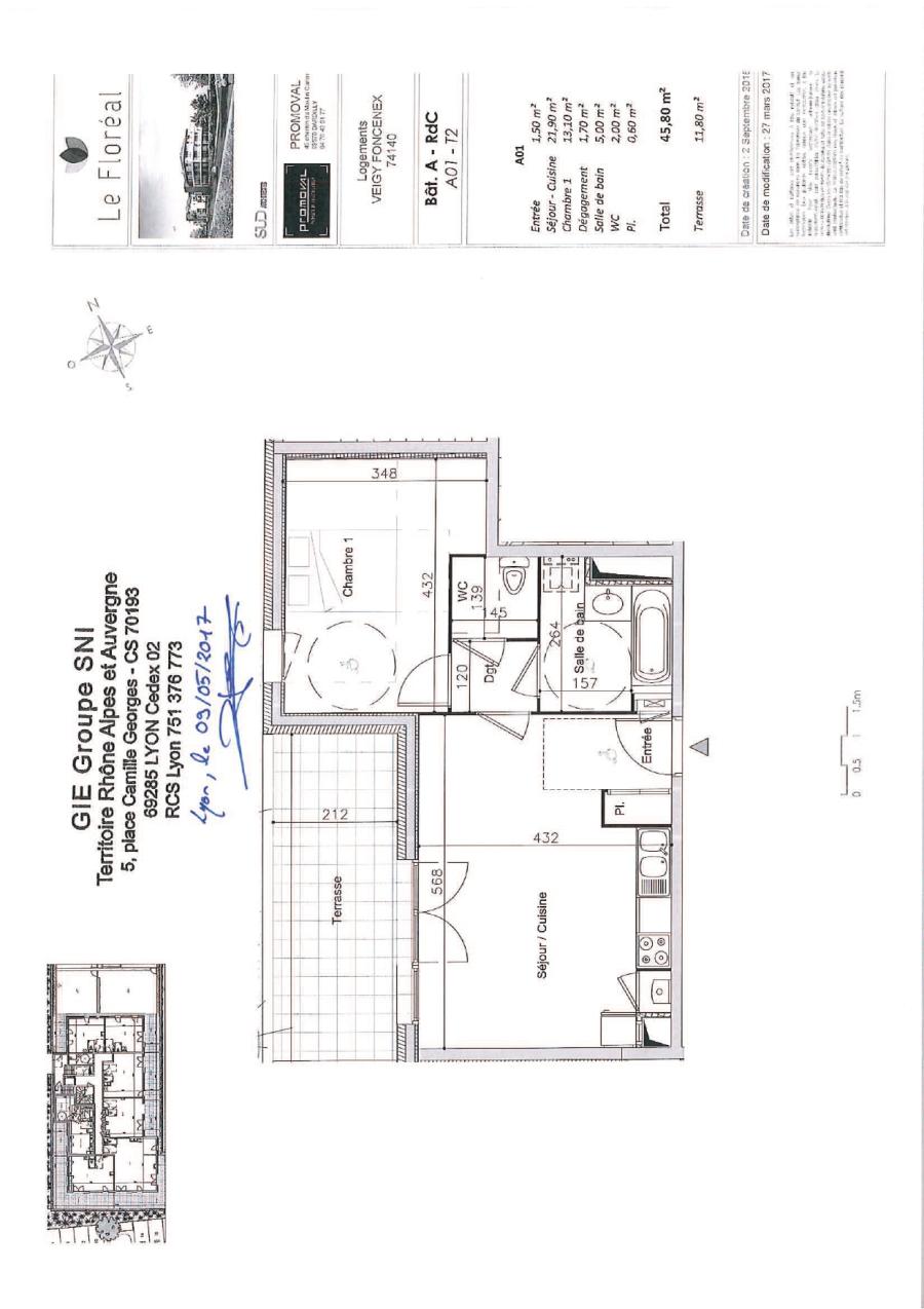 2 pièces - RDC - 46m² - 940,72 € - Photo #5