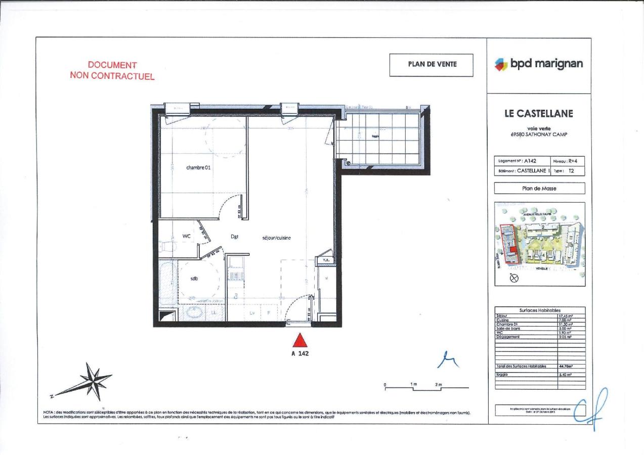 2 pièces - 3ème étage - 44m² - 789,85 € - Photo #4