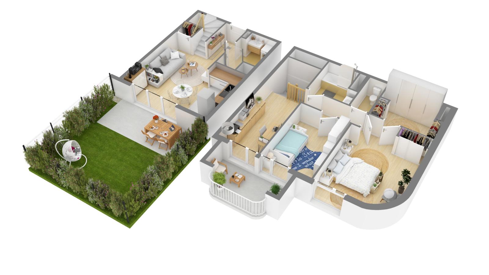 
																																							3 pièces - 
																																						RDC - 84m² - 1 481,58 € - Photo #2