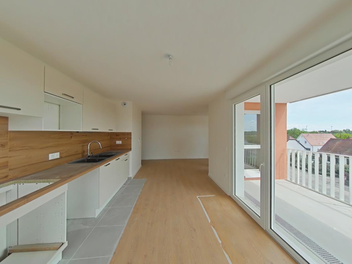 3 pièces - 3ème étage - 66m² - 939,99 € - Photo #3