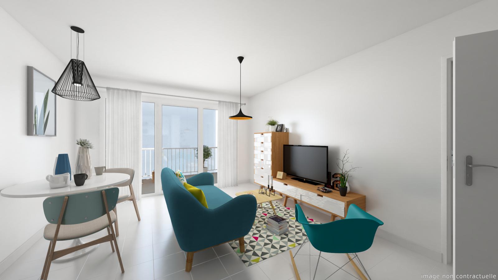 2 pièces - 2ème étage - 50m² - 915,31 € - Photo #5