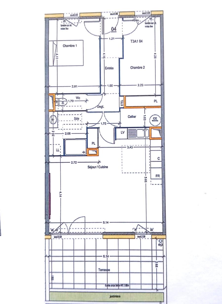 
																																							3 pièces - 
																																						RDC - 69m² - 790,55 € - Photo #1