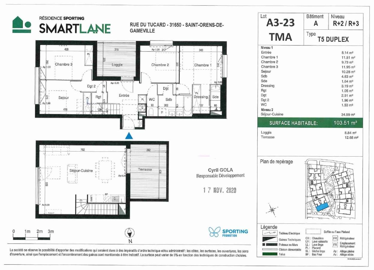
																																							5 pièces - 
																																						2ème étage - 103m² - 1 114,09 € - Photo #5