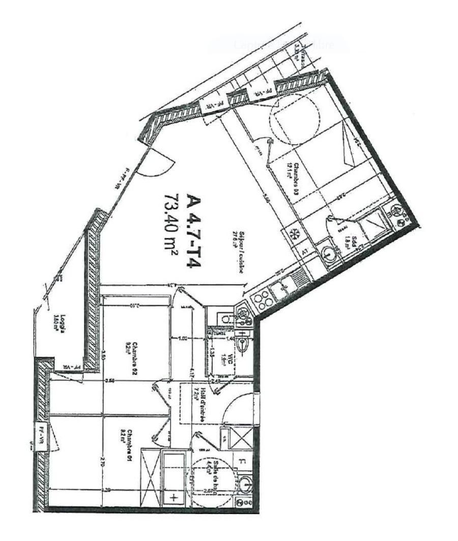 
																			4 pièces - 
																		4ème étage - 74m² - 932,77 € - Photo #4