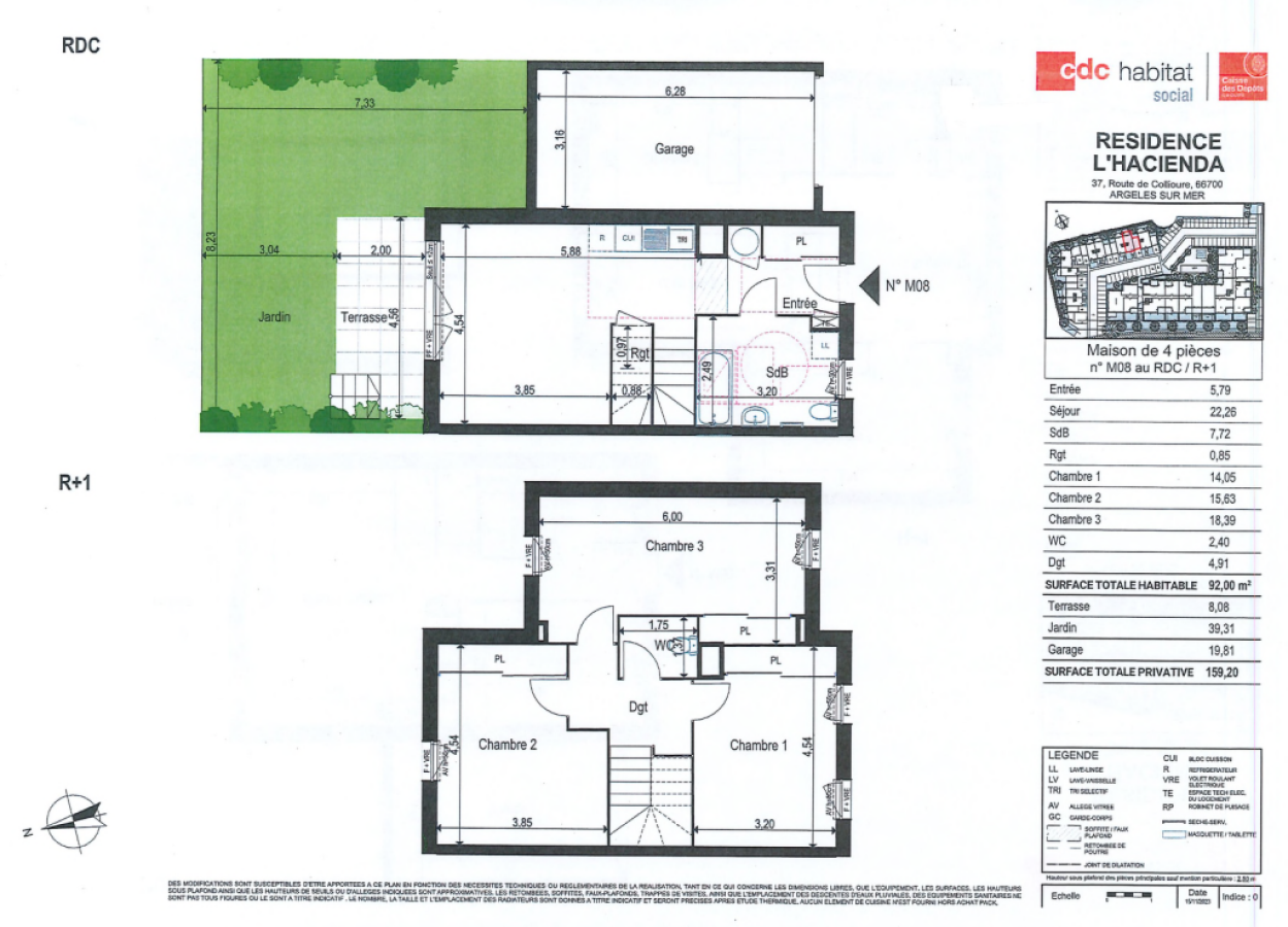 
																			4 pièces – 
																		RDC – 98m² - 264 000 € - Photo #0