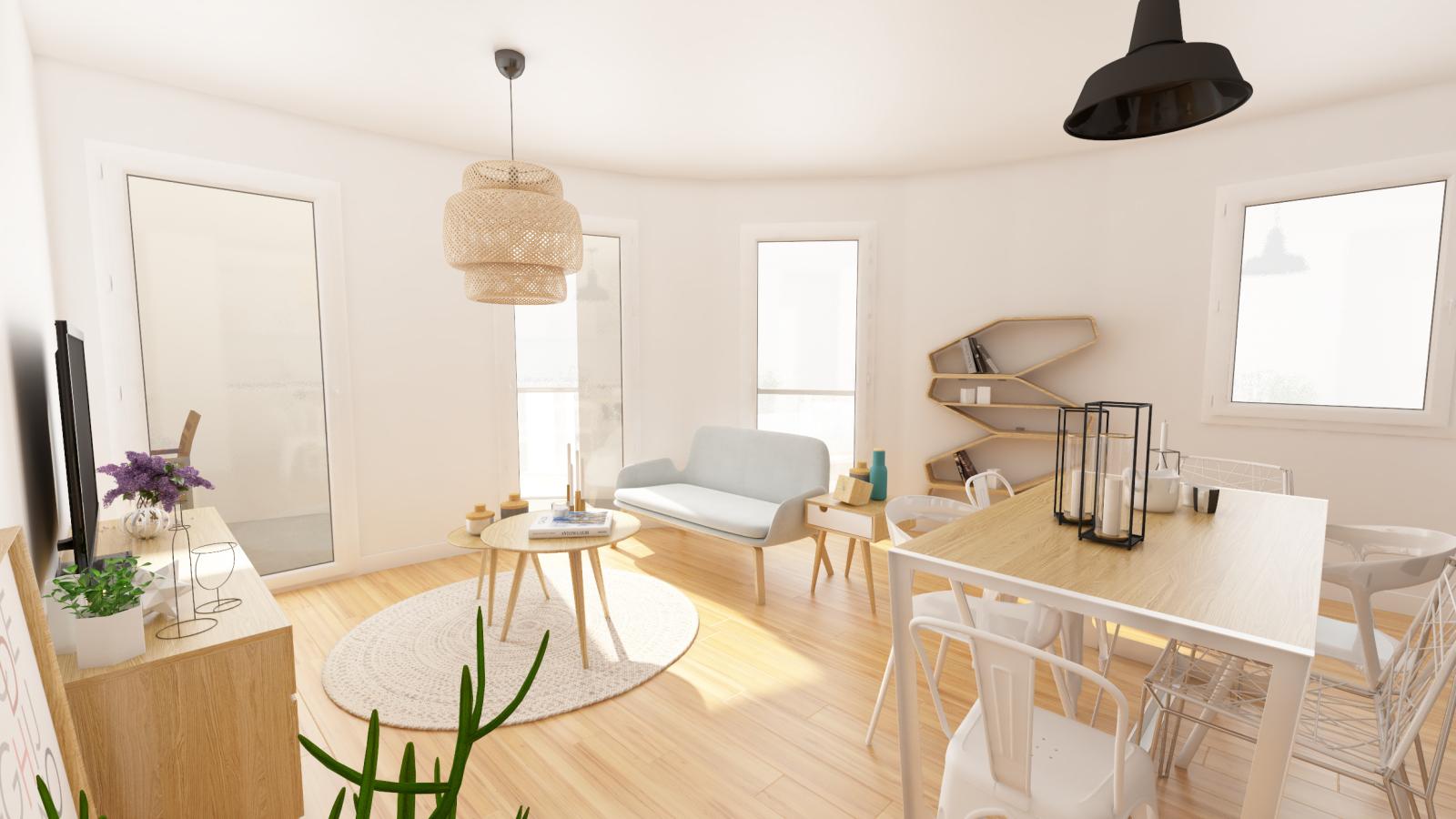 
																																							3 pièces - 
																																						2ème étage - 60m² - 871,71 € - Photo #4