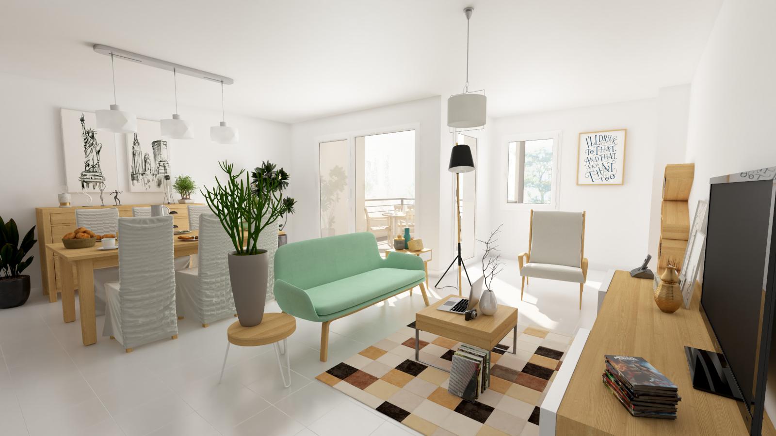 
																																							4 pièces - 
																																						2ème étage - 88m² - 1 374,84 € - Photo #3