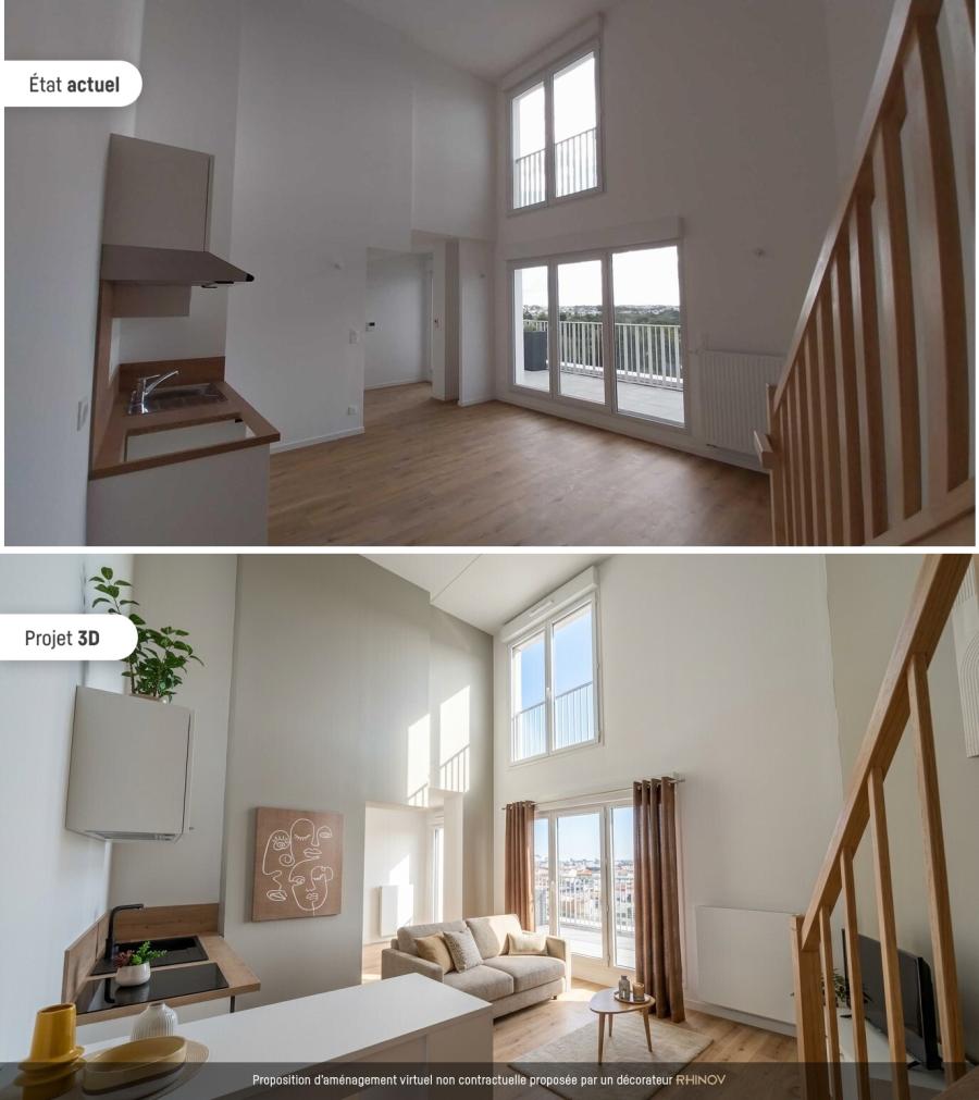 4 pièces - 9ème étage - 86m² - 1 151,21 € - Photo #1