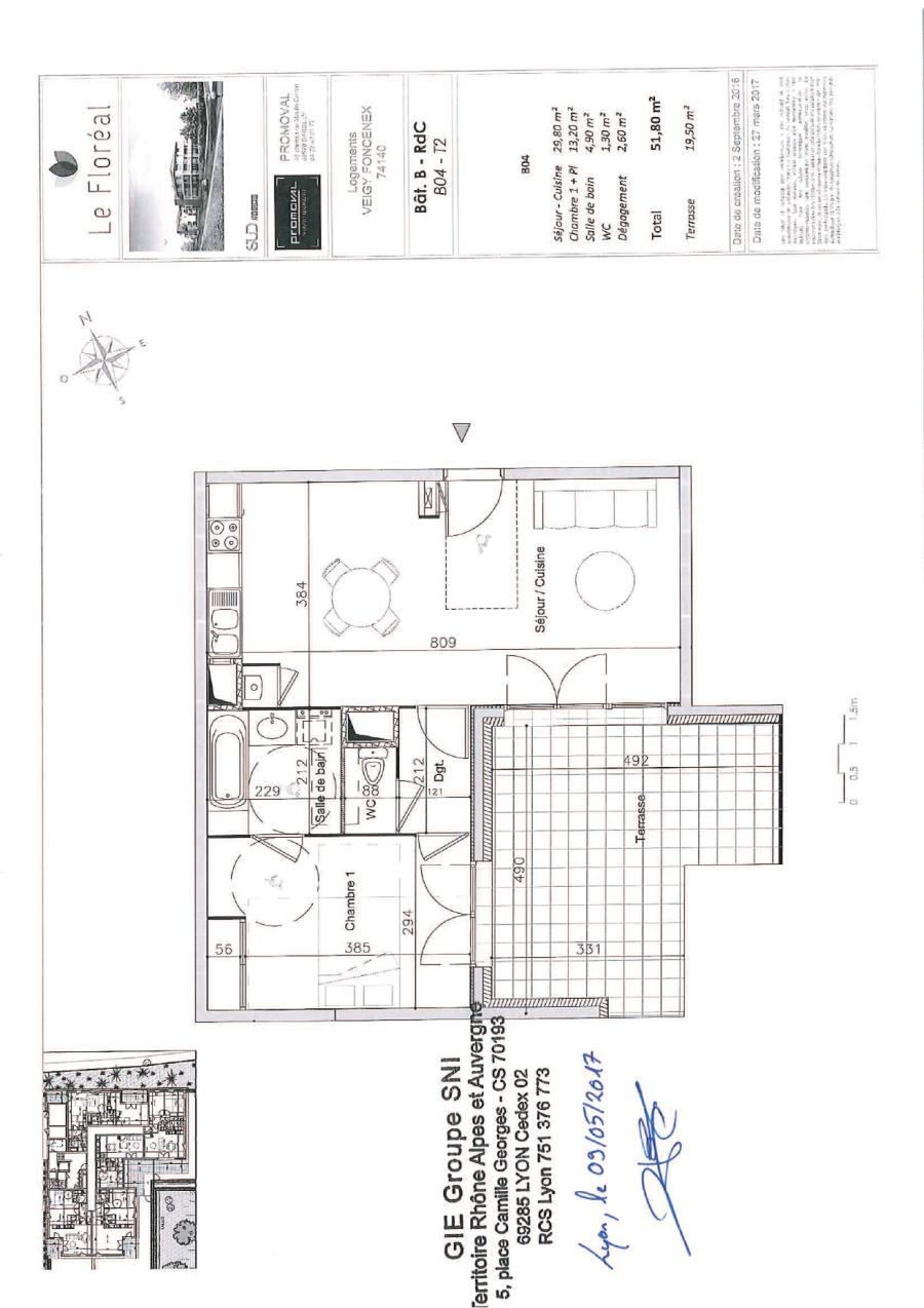 
																																							2 pièces - 
																																						RDC - 52m² - 998,41 € - Photo #5