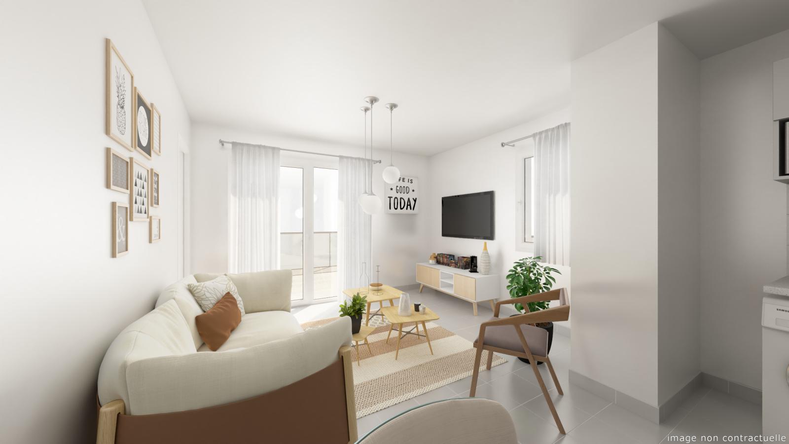 
																			2 pièces - 
																		4ème étage - 42m² - 635,96 € - Photo #2
