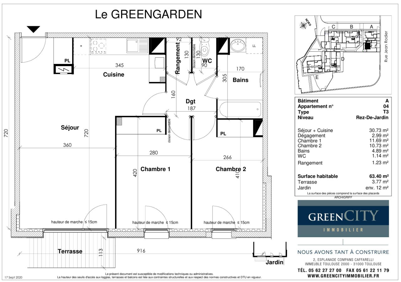 
																																							3 pièces - 
																																						RDC - 64m² - 755,30 € - Photo #7