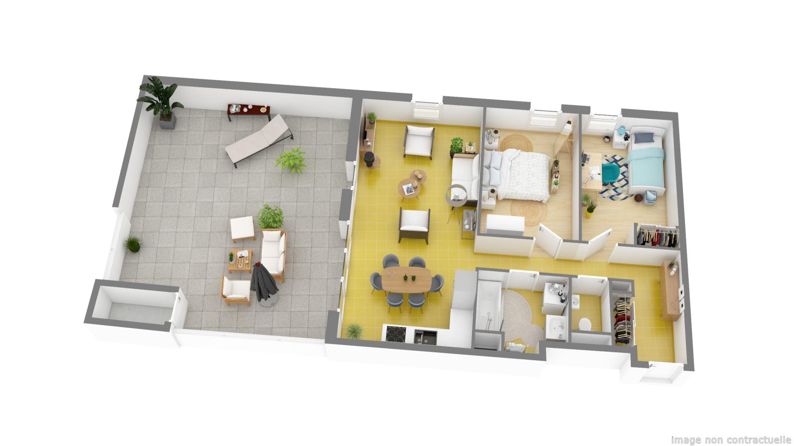 
																			3 pièces - 
																		2ème étage - 68m² - 770,91 € - Photo #3