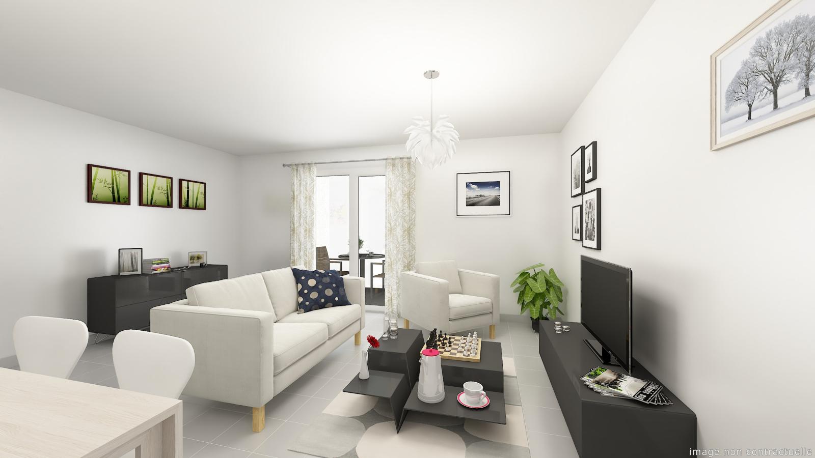 4 pièces -
2ème étage - 83m² - 1 199,31 € - Photo #3