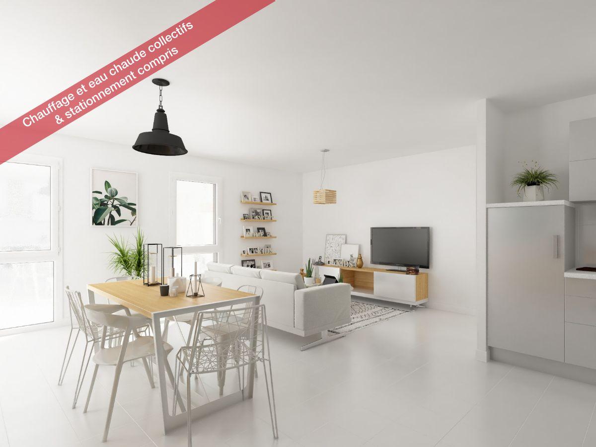 4 pièces - 3ème étage - 95m² - 1 265,60 € - Photo #0