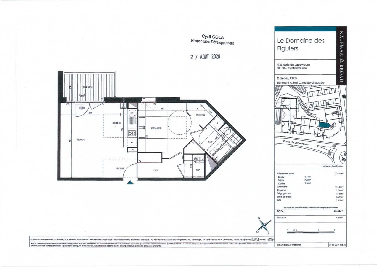
																			2 pièces - 
																		RDC - 49m² - 571,56 € - Photo #0