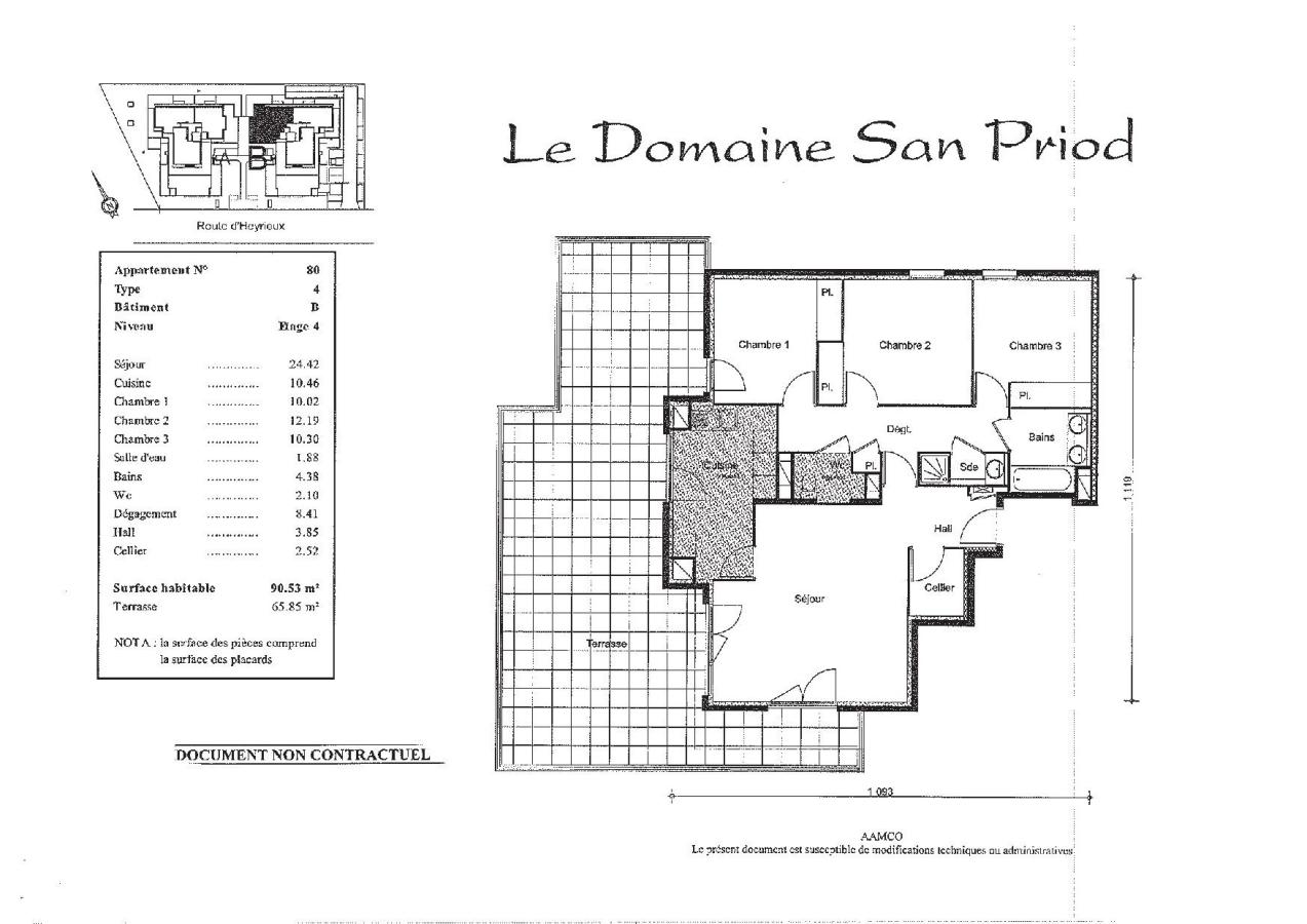 
																																							4 pièces - 
																																						4ème étage - 90m² - 1 224,62 € - Photo #4