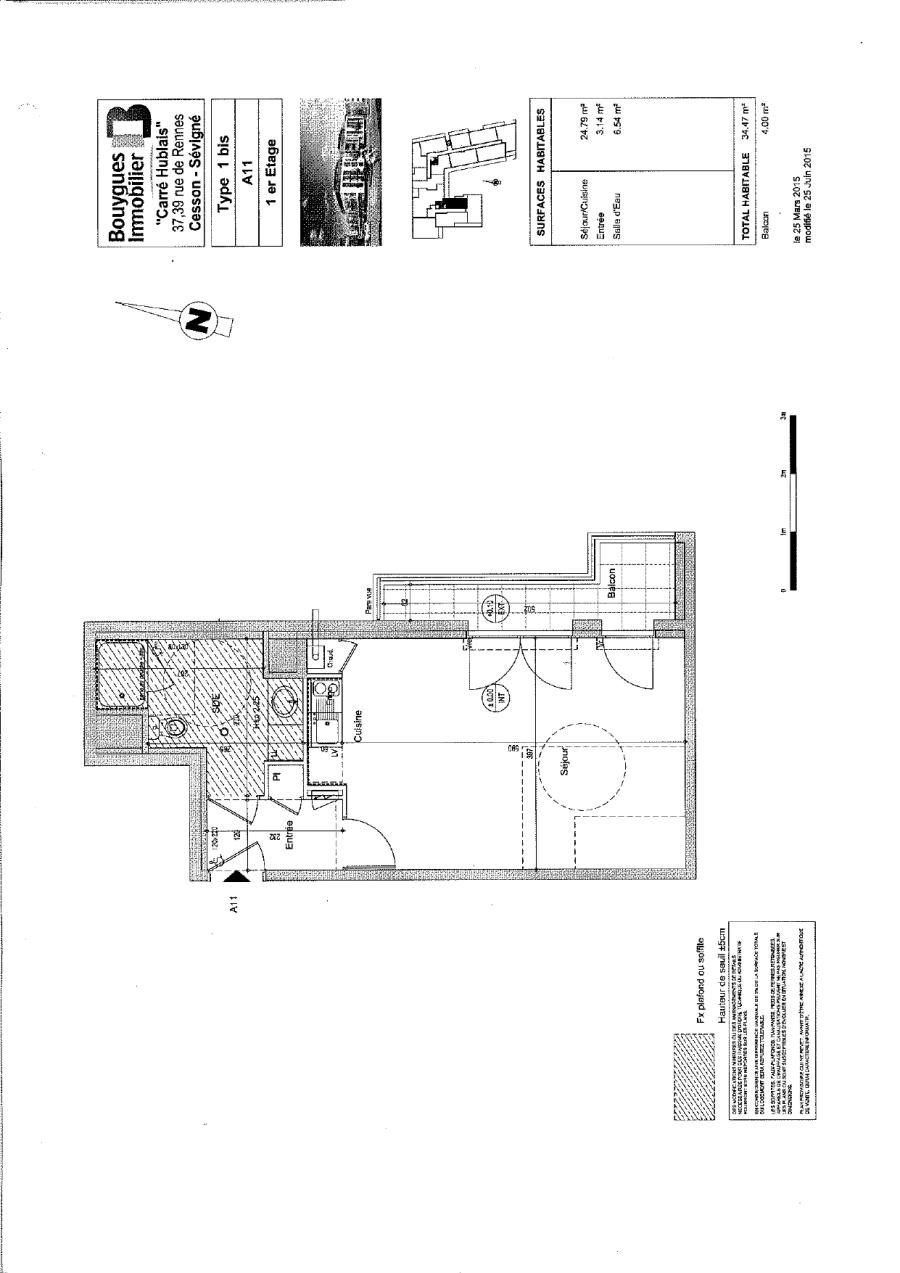 
																																							1 pièce - 
																																						1er étage - 34m² - 447,16 € - Photo #1