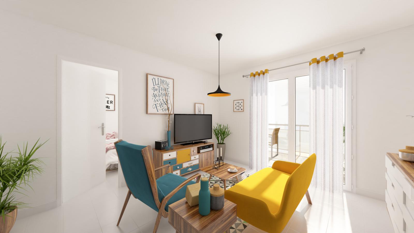 
																																							4 pièces - 
																																						3ème étage - 80m² - 1 224,93 € - Photo #4