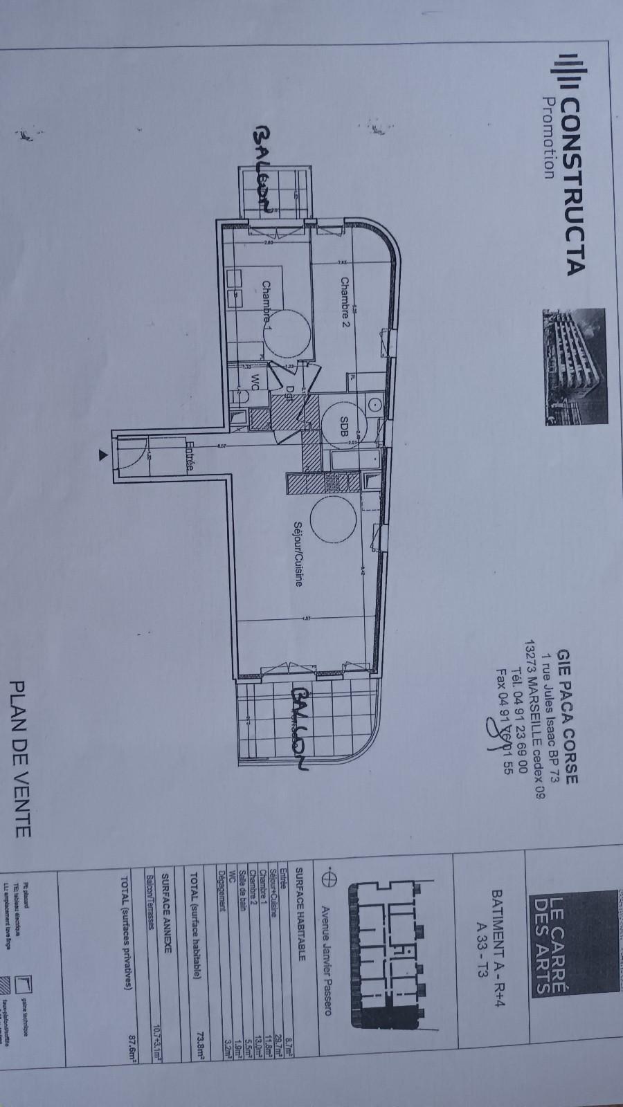 
																			3 pièces - 
																		4ème étage - 74m² - 1 200,40 € - Photo #3