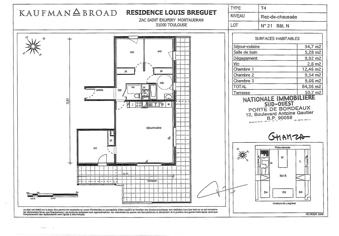 
																			4 pièces - 
																		RDC - 84m² - 1 039,28 € - Photo #7
