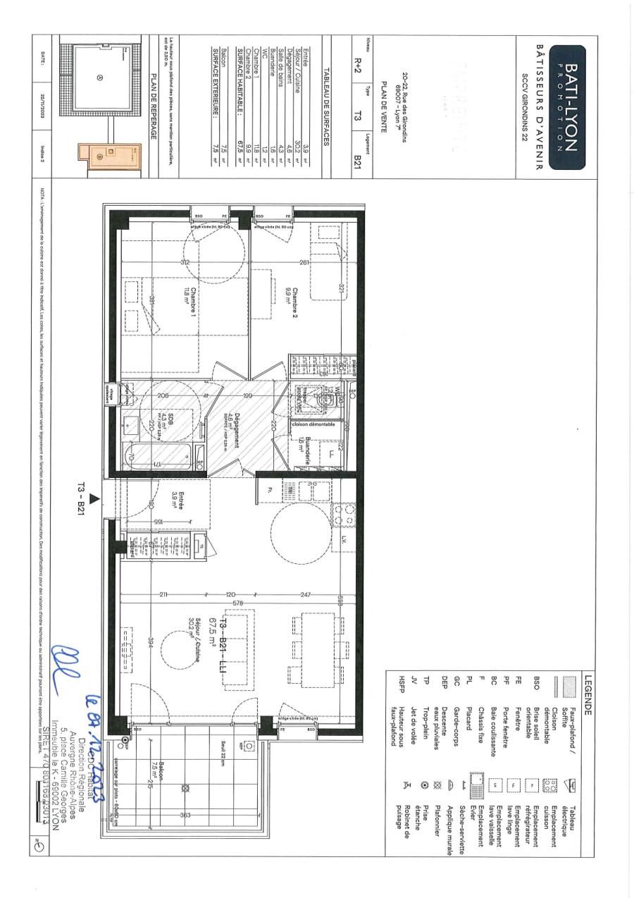 
																			3 pièces - 
																		2ème étage - 68m² - 1 184,21 € - Photo #0