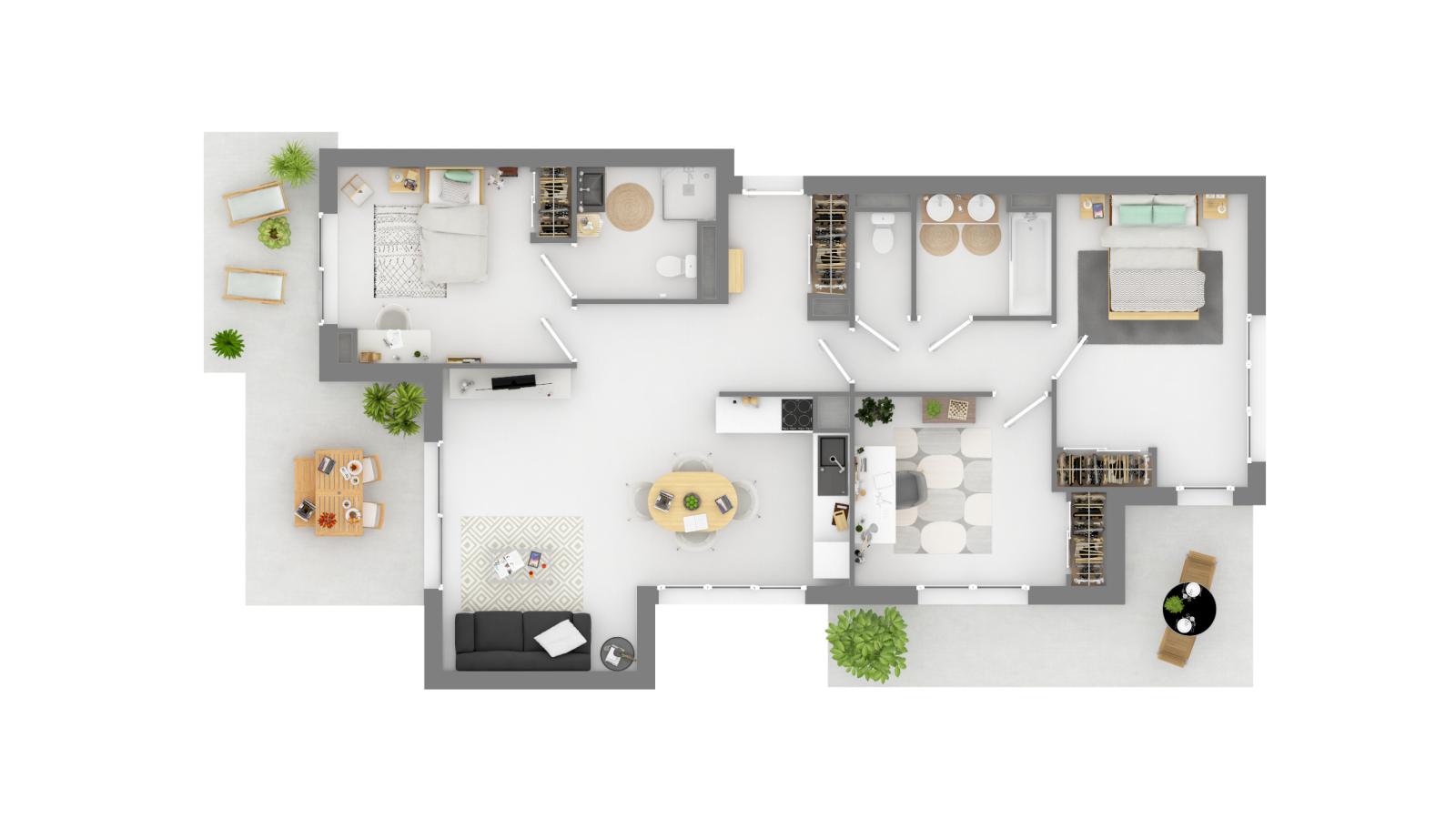 
																																							4 pièces - 
																																						3ème étage - 110m² - 2 470,27 € - Photo #3