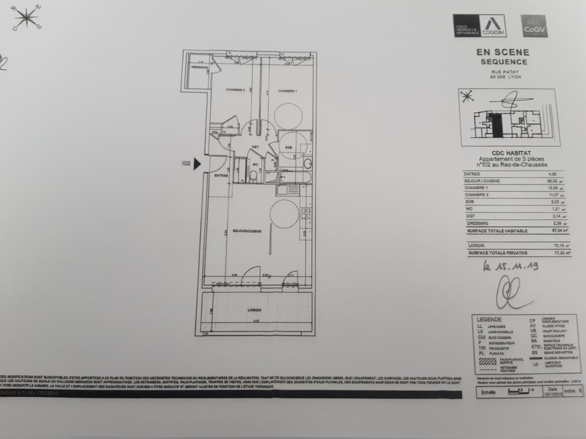 3 pièces - RDC - 68m² - 1 005,52 € - Photo #0