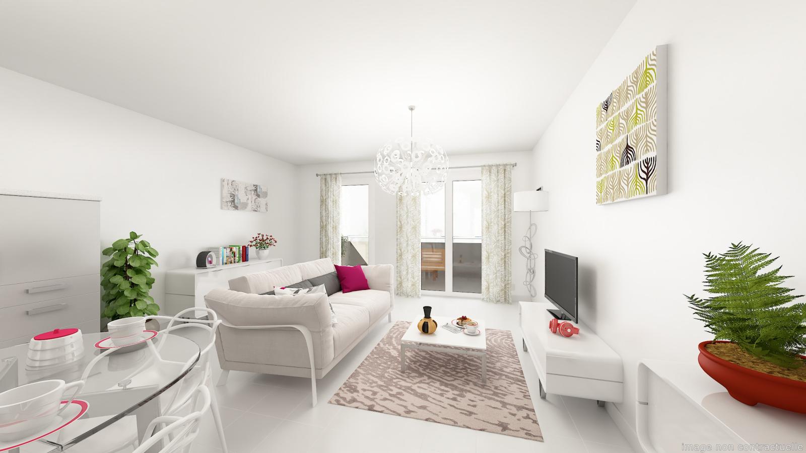 
																																							3 pièces - 
																																						2ème étage - 60m² - 881,16 € - Photo #2