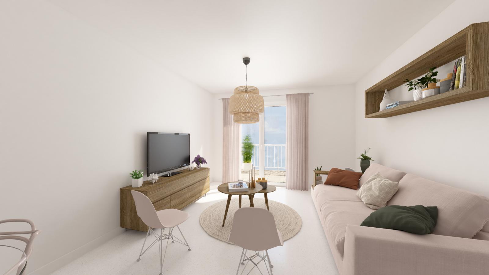 
																																							3 pièces - 
																																						3ème étage - 65m² - 742,07 € - Photo #1