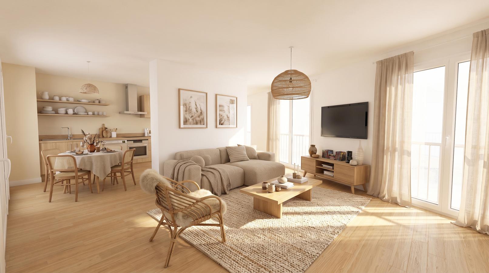 
																																							4 pièces - 
																																						8ème étage - 96m² - 1 337,67 € - Photo #4