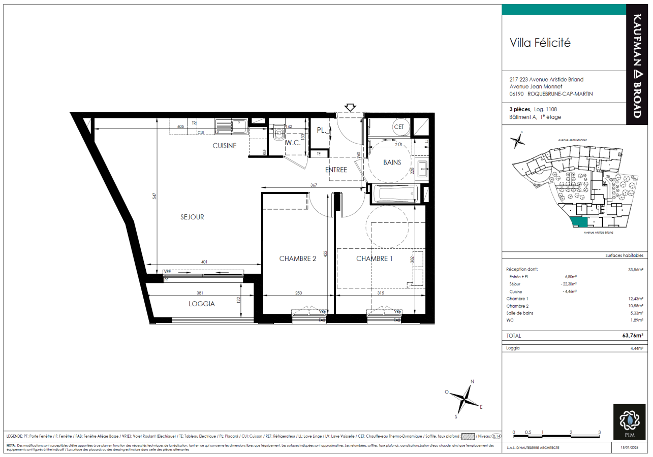 
																																							3 pièces - 
																																						1er étage - 65m² - 1 569,56 € - Photo #7