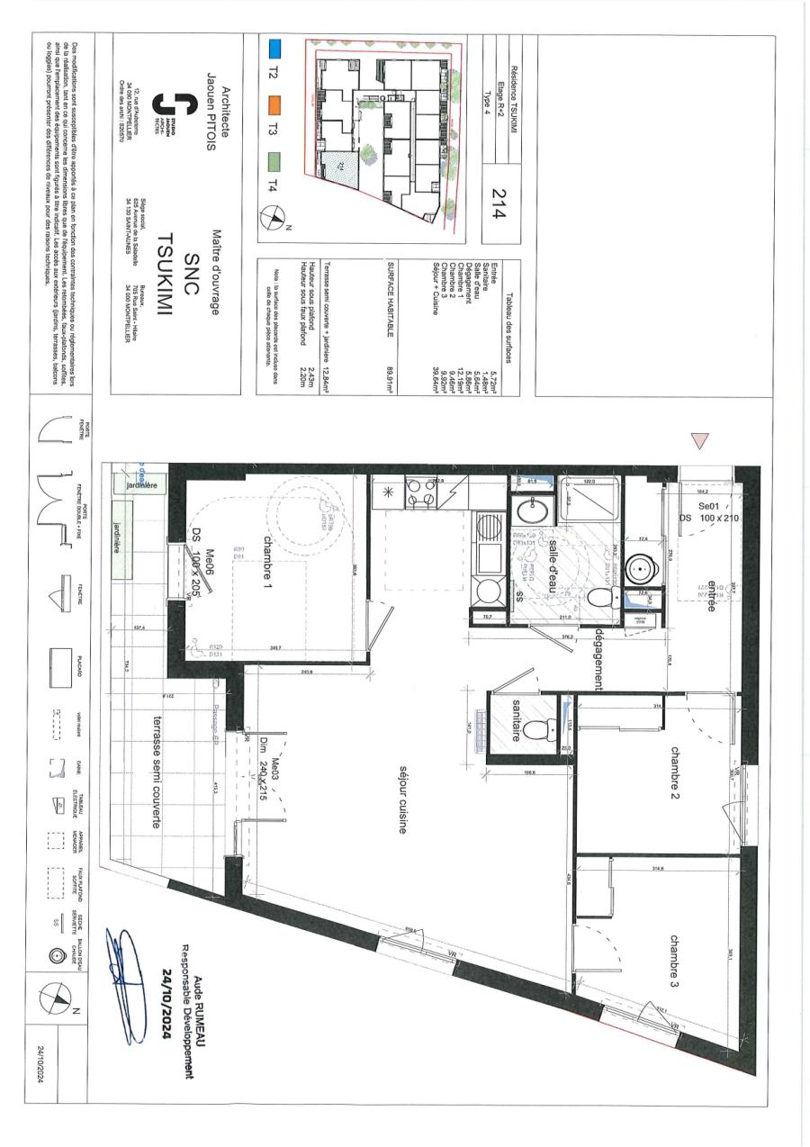 
																																							4 pièces - 
																																						2ème étage - 90m² - 1 210,70 € - Photo #1