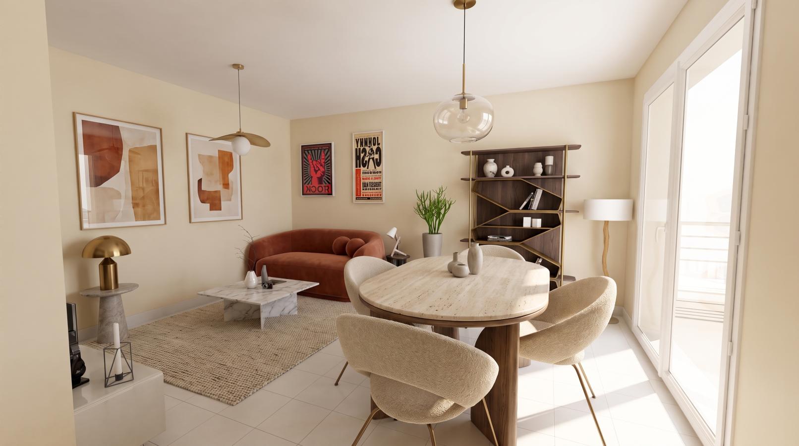 
																																							3 pièces - 
																																						RDC - 66m² - 821,23 € - Photo #1