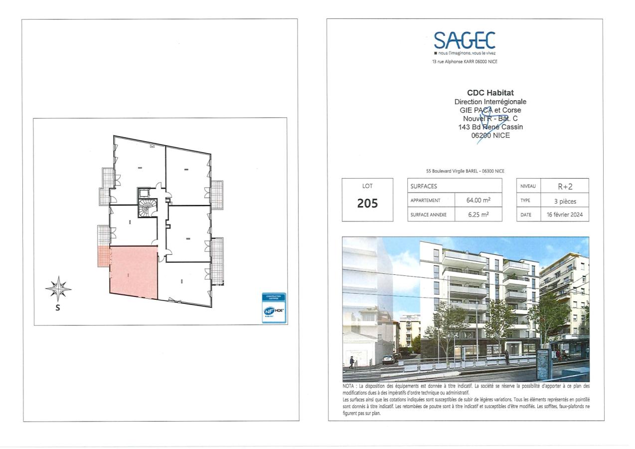 
																			3 pièces - 
																		2ème étage - 64m² - 1 098,91 € - Photo #3