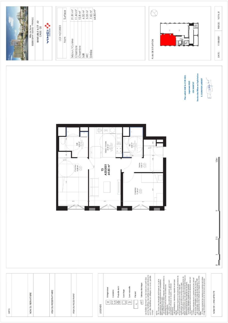 
																			3 pièces - 
																		RDC - 65m² - 1 238,82 € - Photo #0