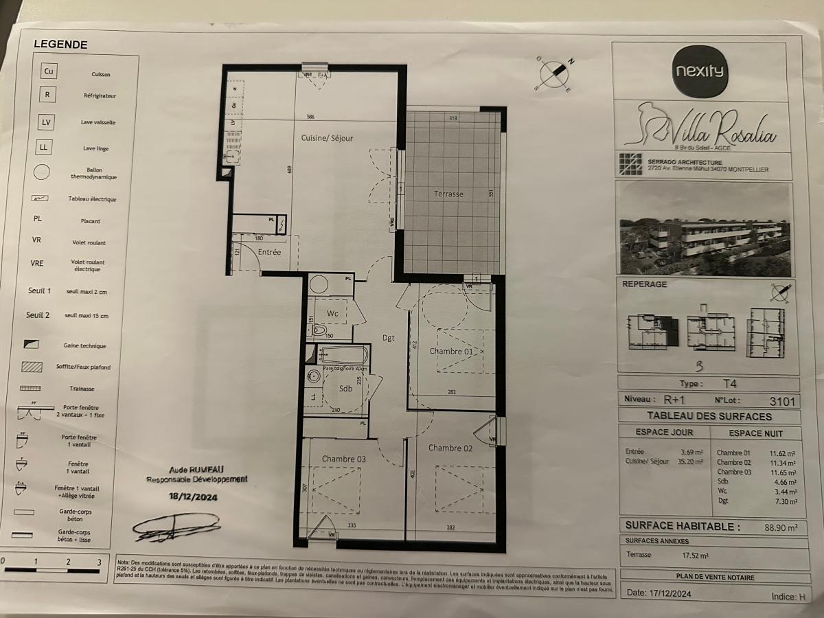 4 pièces - 1er étage - 88m² - 969,19 € - Photo #0