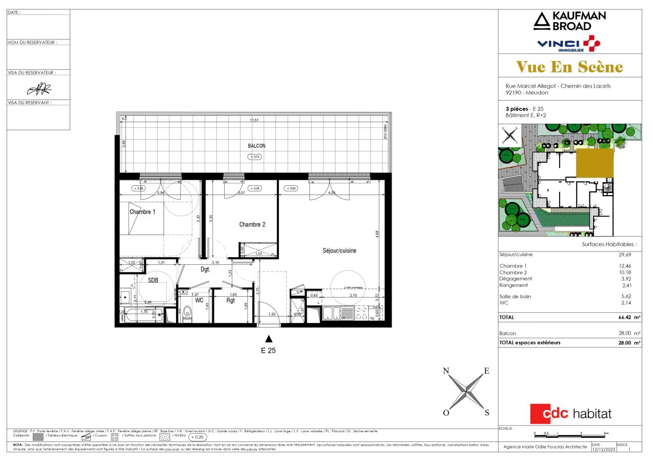 
																																							3 pièces - 
																																						2ème étage - 66m² - 1 808,81 € - Photo #1