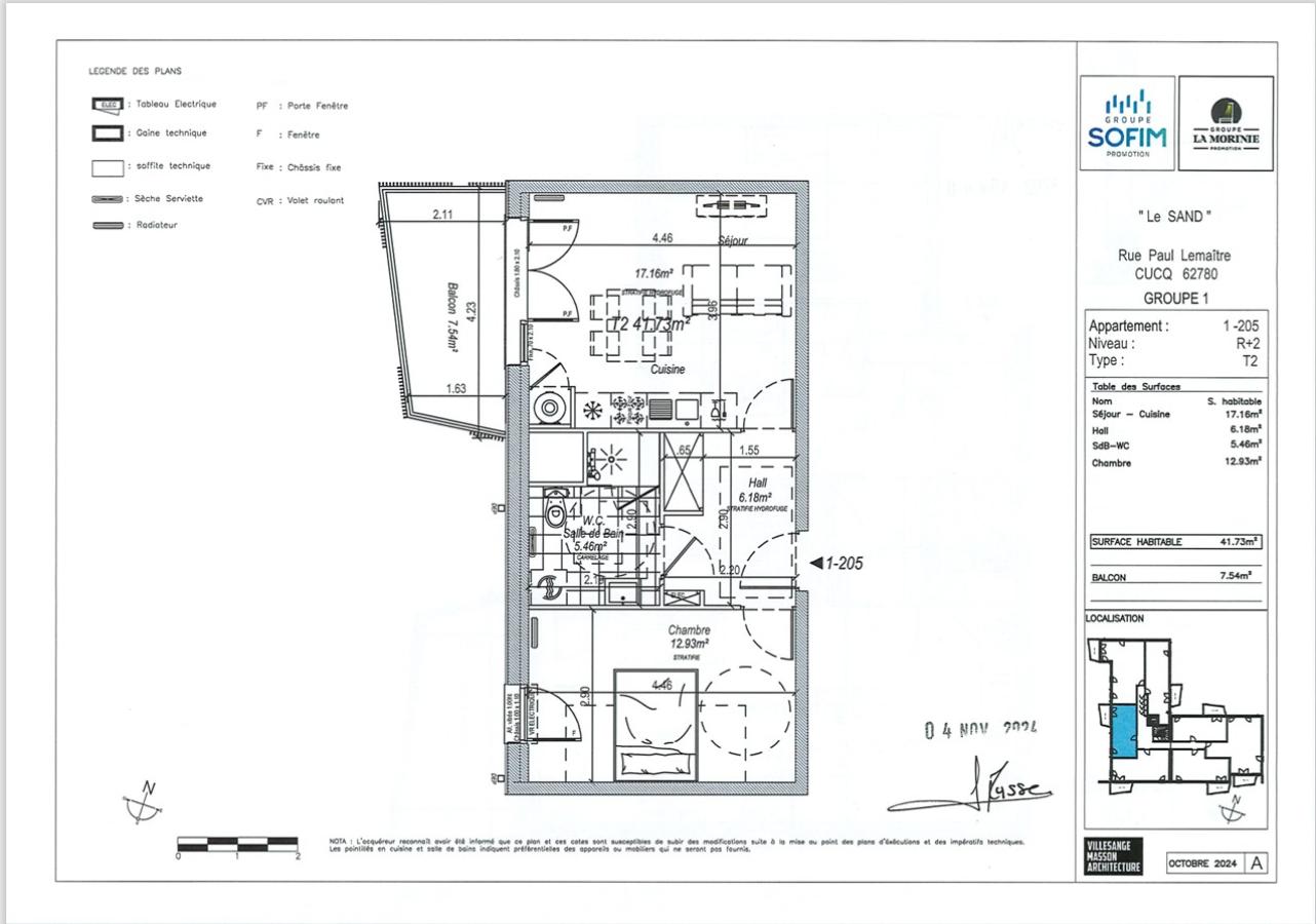 
																			2 pièces - 
																		2ème étage - 41m² - 677,90 € - Photo #2