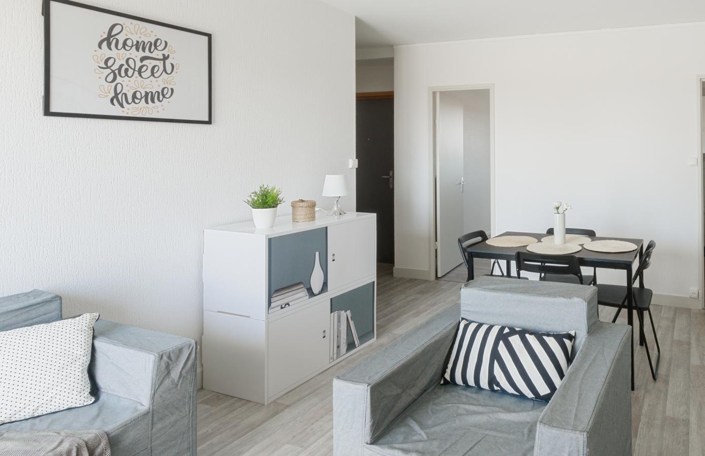 
																																							3 pièces - 
																																						1er étage - 62m² - 595,33 € - Photo #3