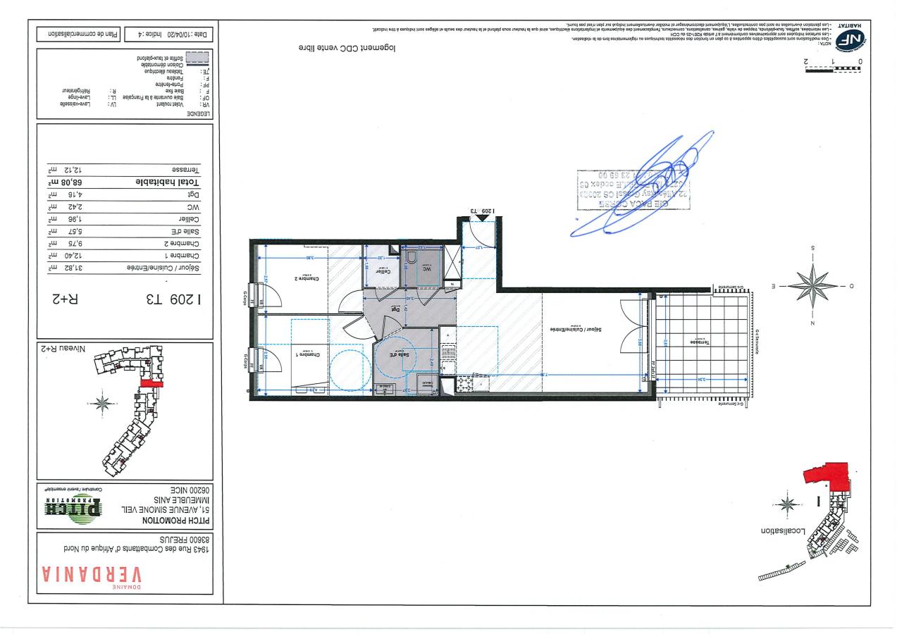 
																																							3 pièces - 
																																						2ème étage - 68m² - 1 003,85 € - Photo #7