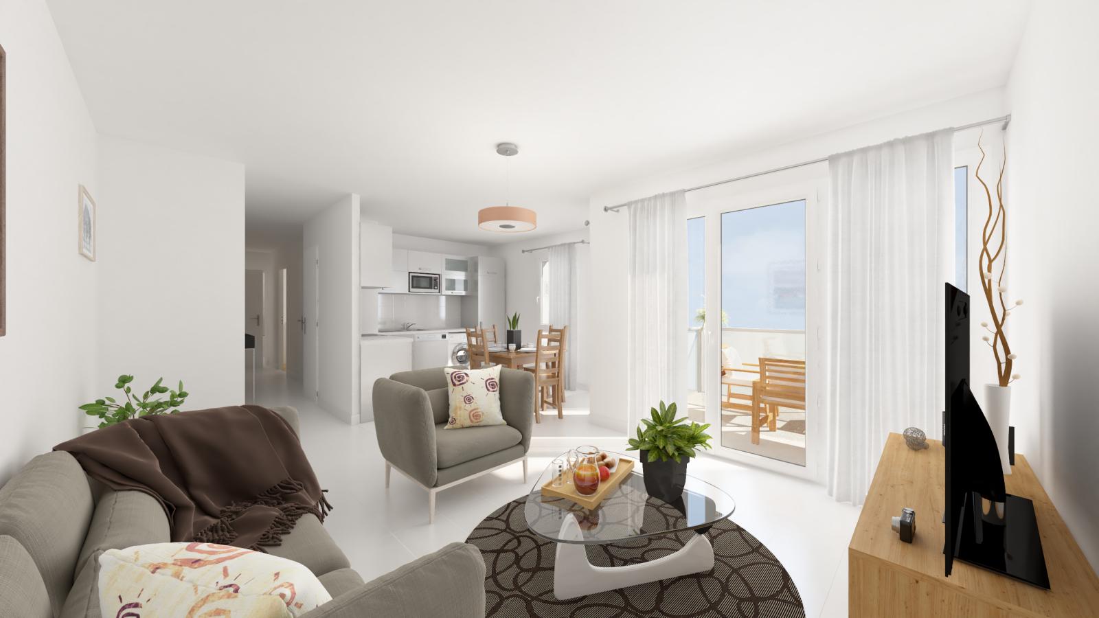 
																																							3 pièces - 
																																						1er étage - 63m² - 1 293,81 € - Photo #5