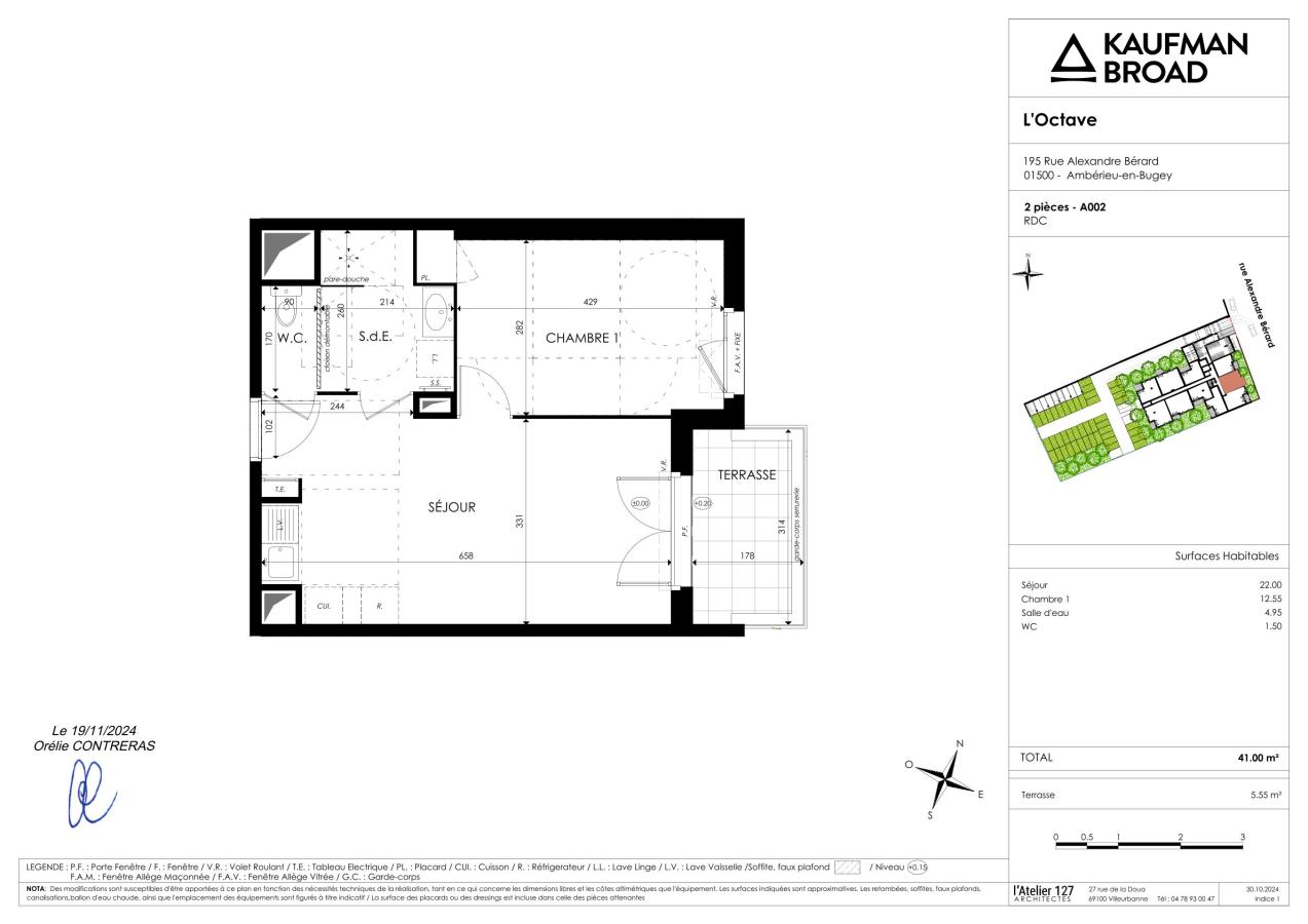 2 pièces - RDC - 41m² - 632,42 € - Photo #5