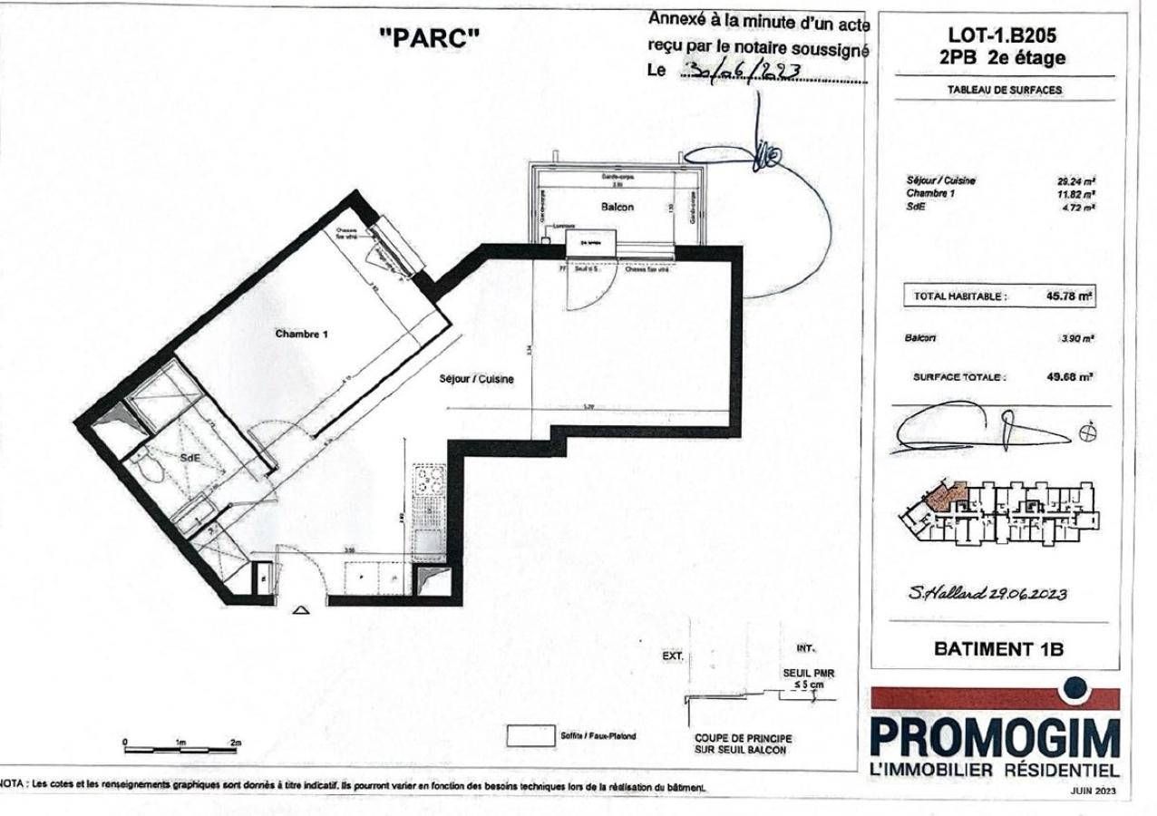 
																			2 pièces - 
																		2ème étage - 46m² - 625,62 € - Photo #7