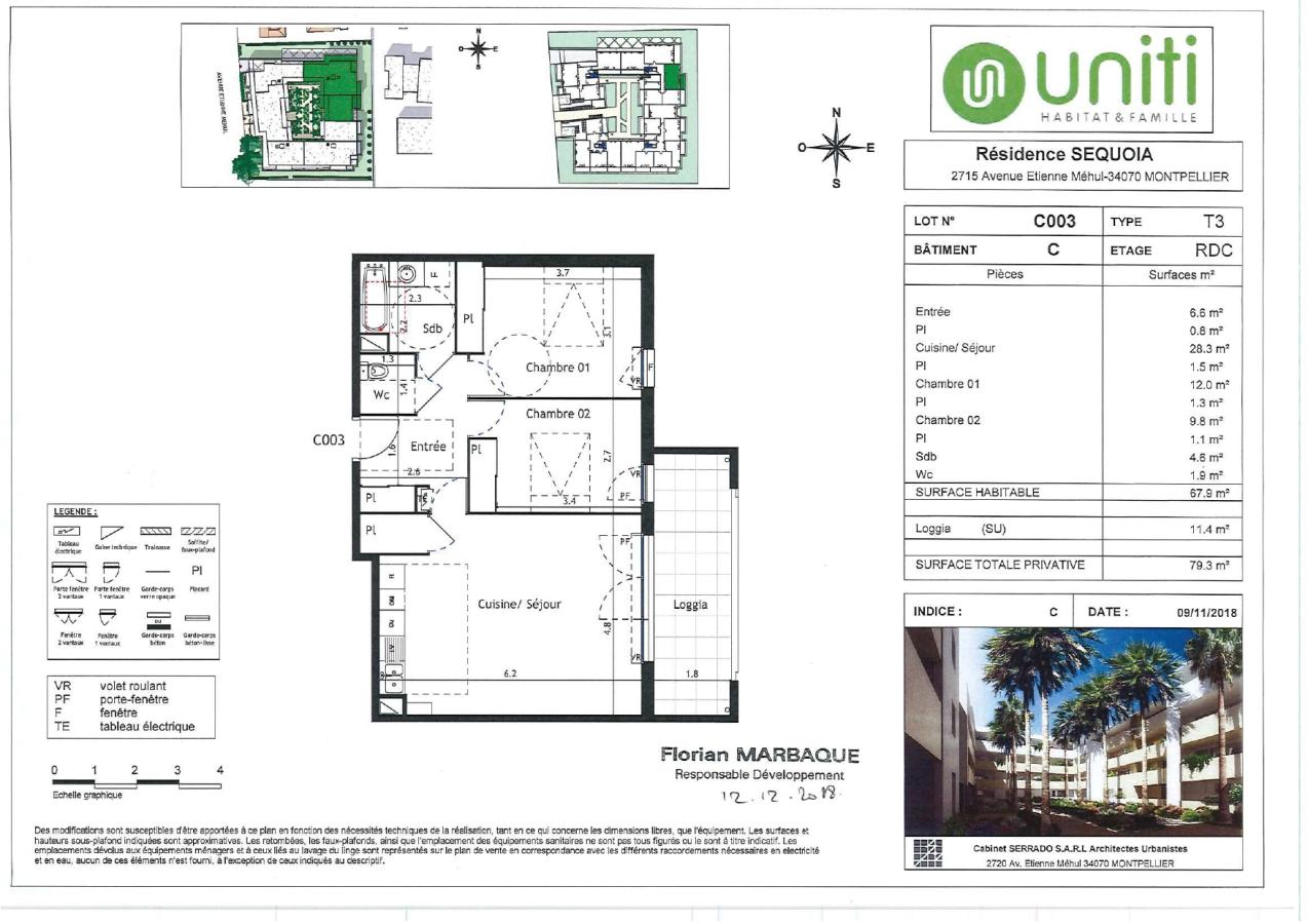 3 pièces - RDC - 67m² - 981,36 € - Photo #1