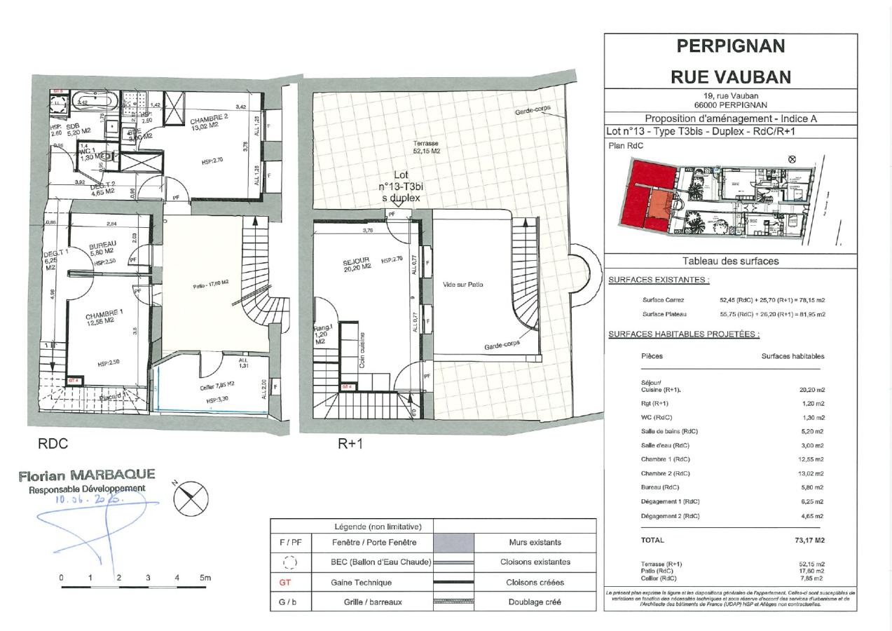 
																																							3 pièces - 
																																						RDC - 72m² - 739,25 € - Photo #6